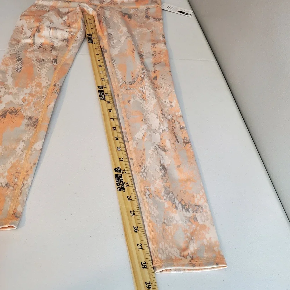 NWT Alo Yoga Airbrush Legging Peach Grey Snakeskin Print High Waist Activewear